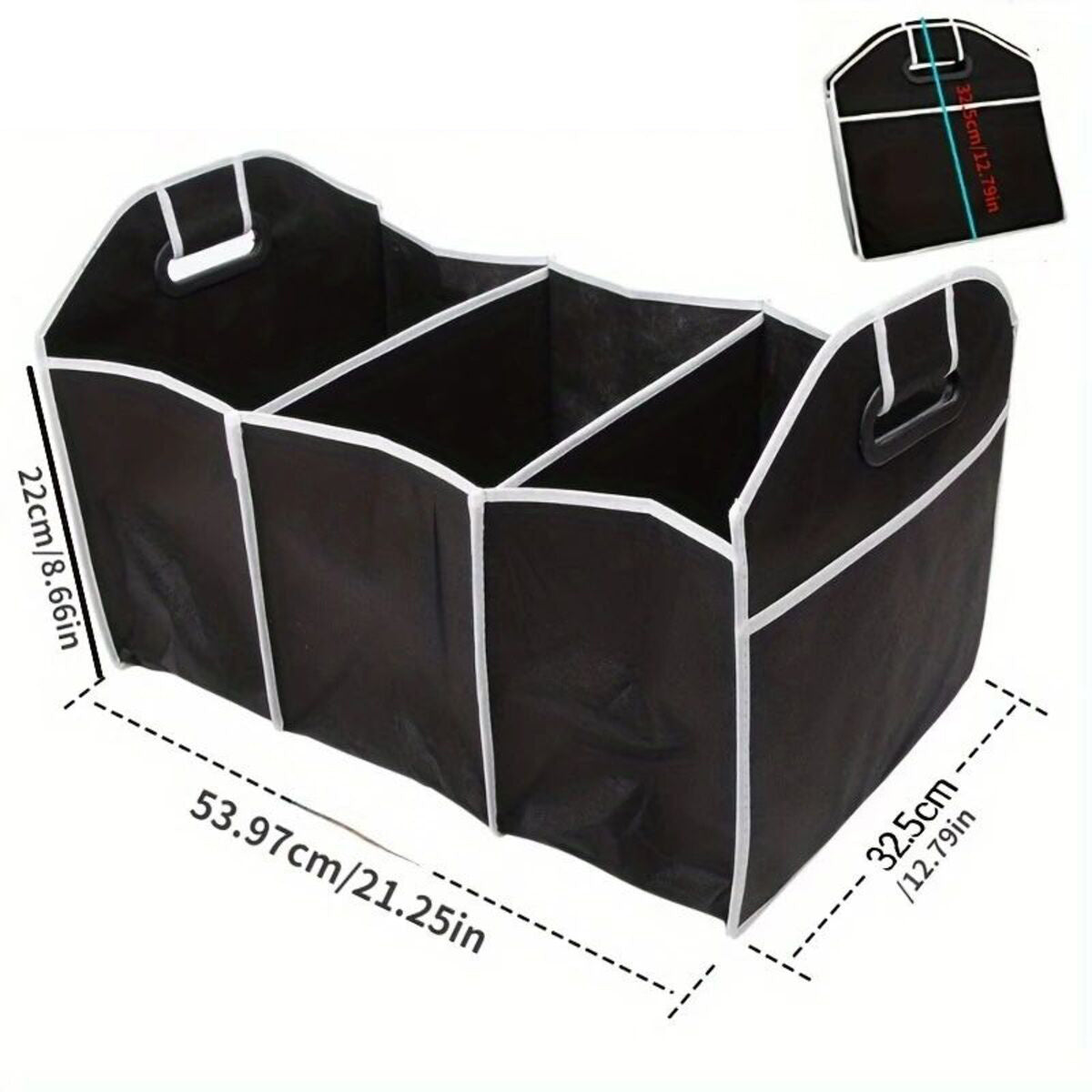 Organisateur de coffre de voiture - Grande capacité et conception pliable