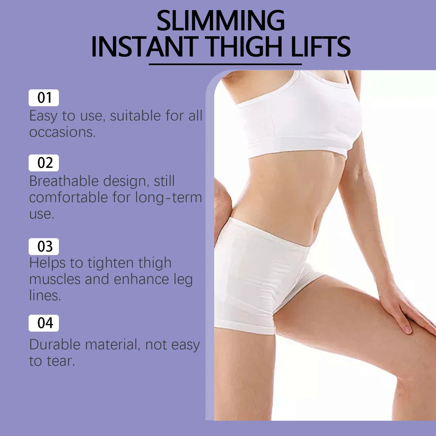 Invisible Thin Leg Stickers Fast Lifting Thigh Line Wrinkle Flabby Sagging Skin Tightening Tape Instantly Firming Skin