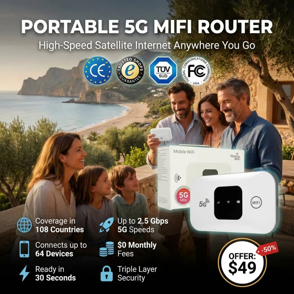 🌍One-Time Purchase for Lifetime Free Global 4K Internet — No SIM, No Monthly Fees, No Signal Dead Zones!🚀