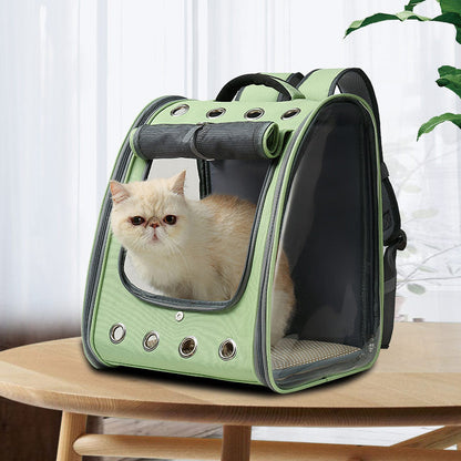 Haustier-Rucksack aus volltransparentem PVC