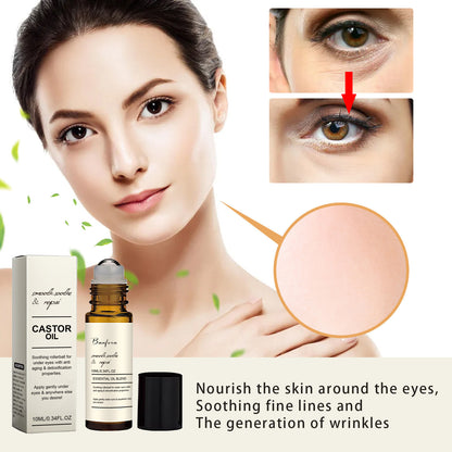 Sérum contour des yeux à l'huile de ricin – Soin cernes et poches