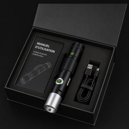 Multi-Functional Portable Self Defense Flashlight