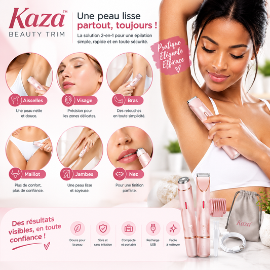 Kaza™ Beauty Trim – 2-in-1 Women's Electric Trimmer