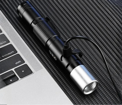 Multi-Functional Portable Self Defense Flashlight