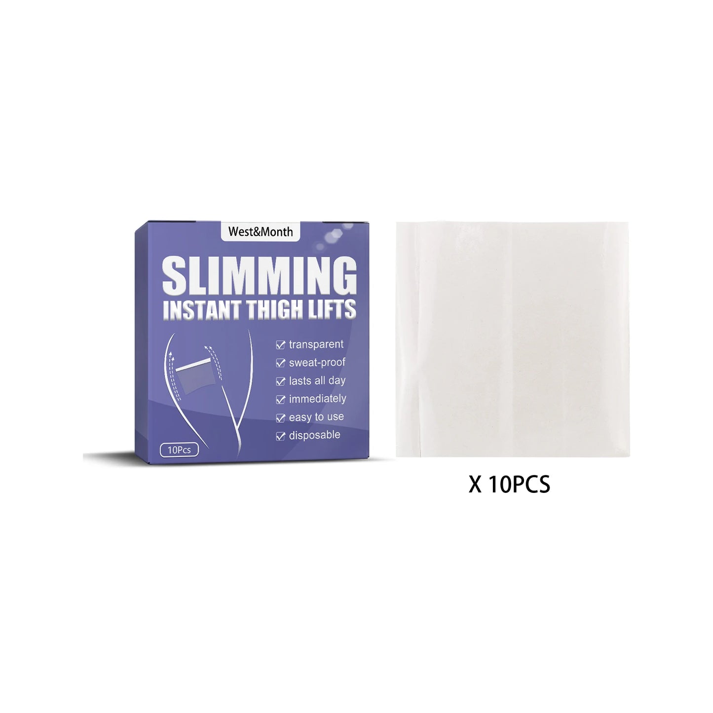Invisible Thin Leg Stickers Fast Lifting Thigh Line Wrinkle Flabby Sagging Skin Tightening Tape Instantly Firming Skin