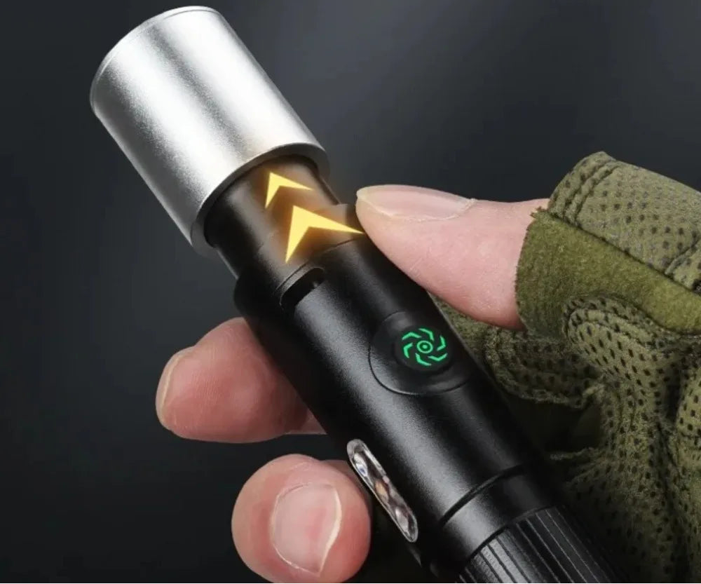 Multi-Functional Portable Self Defense Flashlight