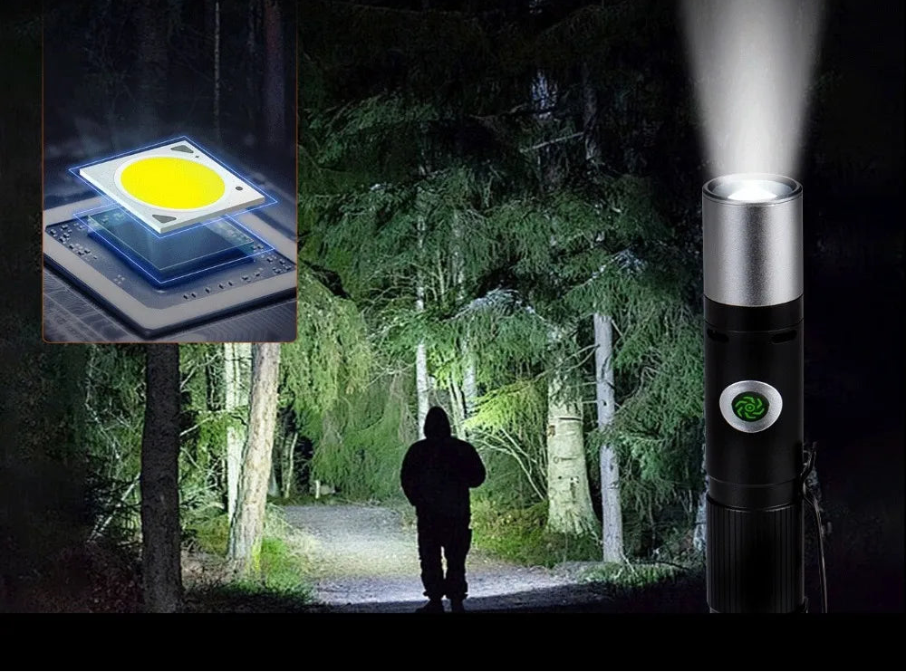 Multi-Functional Portable Self Defense Flashlight
