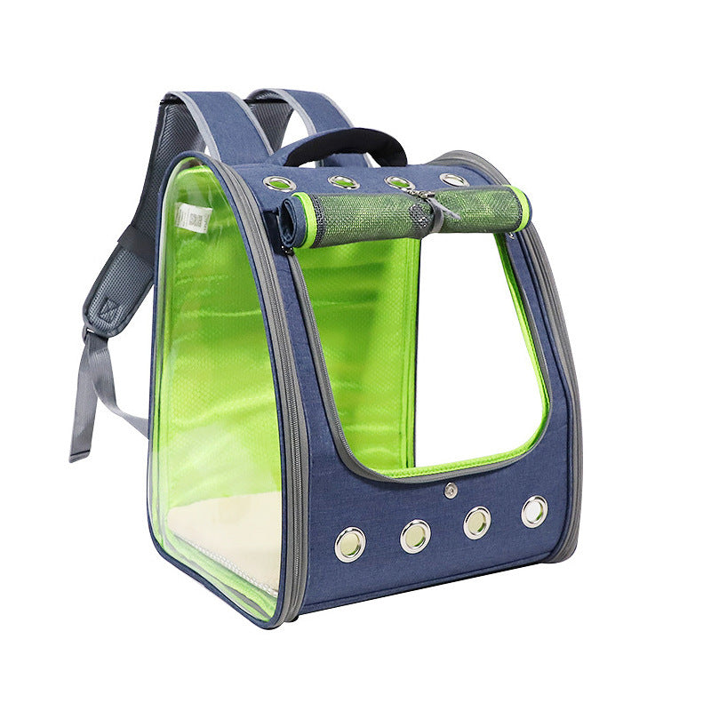 Haustier-Rucksack aus volltransparentem PVC